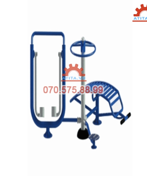 Dụng cụ 3 trong 1: Đi bộ trên không - Xoay eo - Lưng bụng