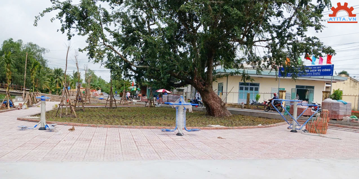 Dự án lắp đặt dụng cụ thể thao trung tâm cung ứng dịch vụ công