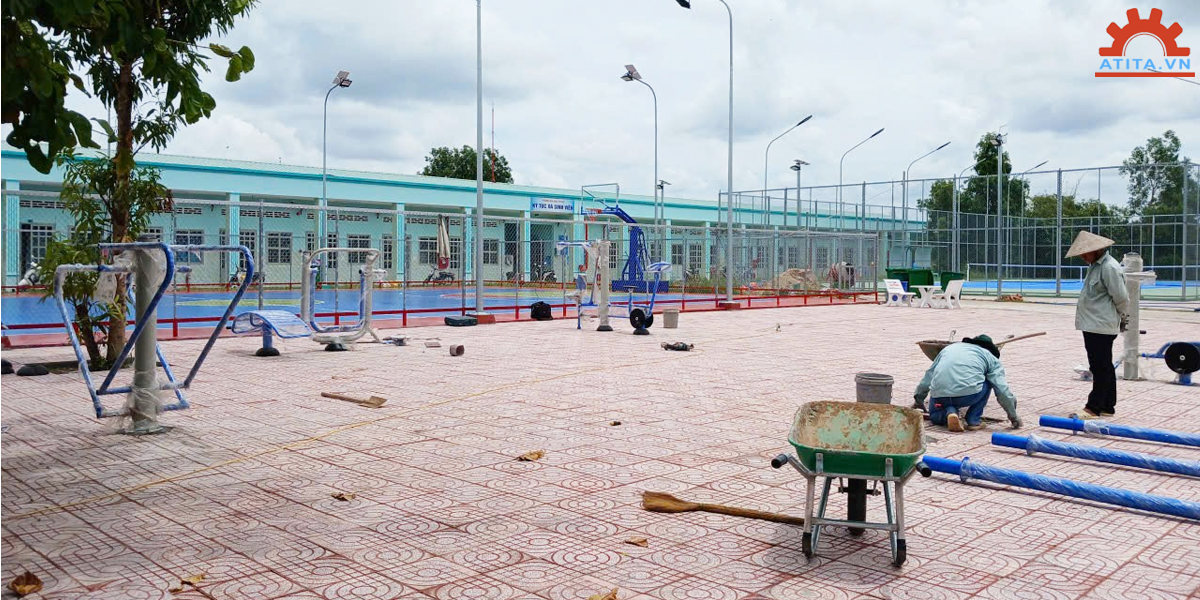 Dự án lắp đặt dụng cụ thể thao cho ký túc xá sinh viên