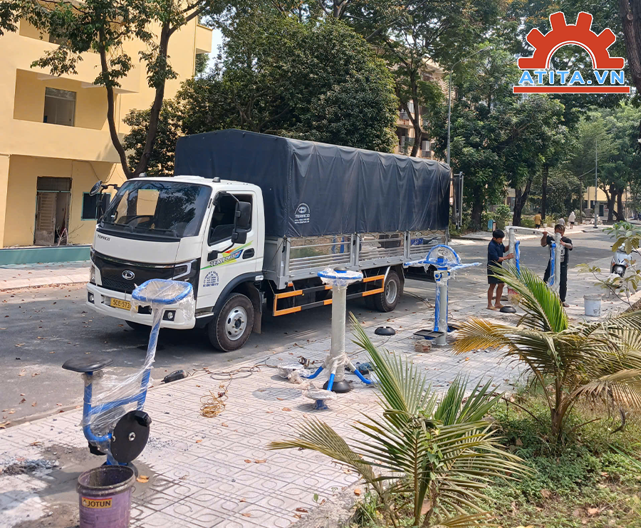 Công trình lắp đặt tại KTX Đại học Quốc Gia Tp.HCM