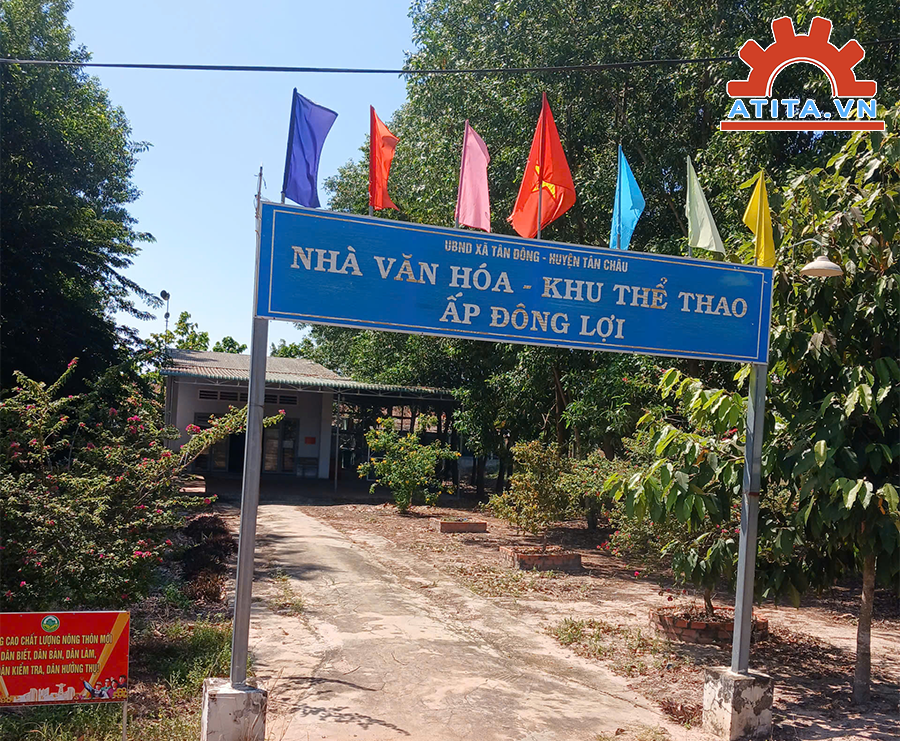 Công trình lắp đặt tại Nhà văn hóa Đông Lợi