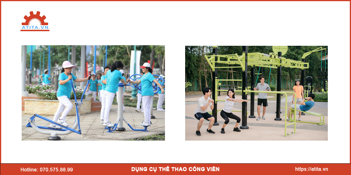 Phân loại dụng cụ thể dục công viên