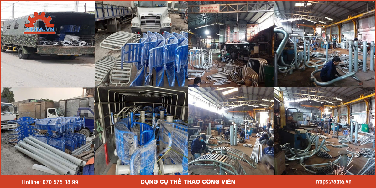 xưởng sản xuất dụng cụ thể thao công viên