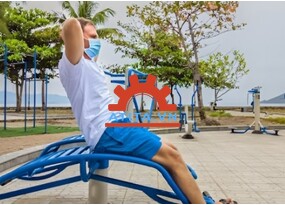 Bài tập với dụng cụ tập lưng bụng đơn giúp vận động toàn thân an toàn